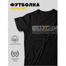 Футболка с прикольной надписью «Brazzers»/Оригинальная, модная мужская с принтом.