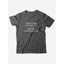 Футболка со своим принтом English is important/Мужской с надписью