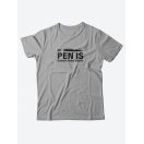Прикольные надписи на футболках для мужчин / Оригинальные качественные футболки с принтом My pen is