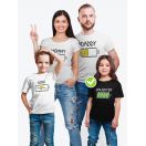 Футболки family look для всей семьи с принтом BATARY | Прикольные одинаковые семейные футболки