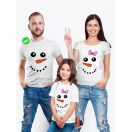 Футболка из комплекта Family Look Снеговики | Футболки Фэмили Лук для всей семьи в одном стиле.