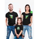 Футболки Фэмили Лук для мамы, папы, сына с принтом Крокодилы / Family look для всей семьи