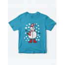 Детская футболка с рисунком Снеговик | Футболка для детей с прикольным принтом
