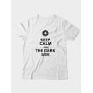 Прикольная футболка с принтом Keep calm join dark side | Мужская оригинальная и стильная футболка