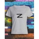 Женская футболка с буквой Z / Футболка с принтом Z для женщин