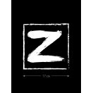 Наклейка на машину с буквой Z | Наклейка на любую твердую поверхность с принтом Z