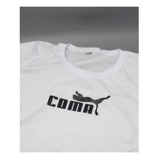 Качественная хлопковая футболка для женщин Coma / Прикольные надписи на футболках