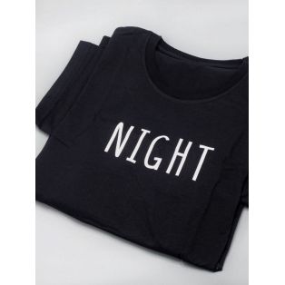 Смешные и оригинальные парные футболки для двоих влюблённых с принтом day & night