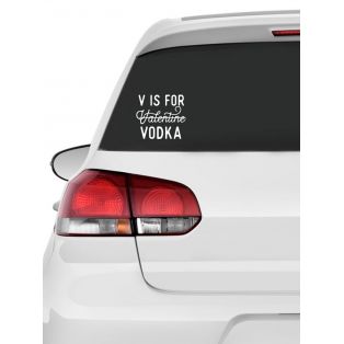 Наклейки на авто с принтом V is for vodka | Стикеры для любых твердых поверхностей, стекол