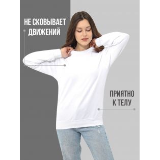 Свитшот оверсайз с принтом с приколом Sharp&Shop Свитшот с мемом принтом котом надписями кофта толстовка