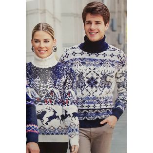 Мужской свитер с оленями 230-117