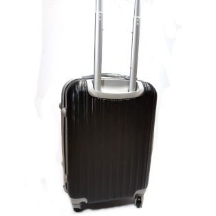 Пластиковый чемодан Ananda "черный", маленький