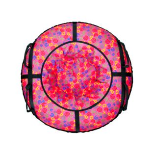 Тюбинг Люкс Буквы, розовый, малый (80 см)