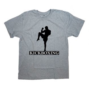 Футболка для боксеров с принтом и надписью "Kickboxing"