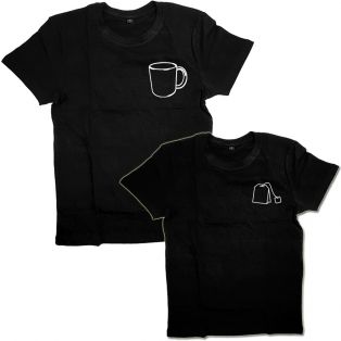 Парная футболка с принтом "Чашка и чай"
