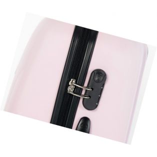 Пластиковый чемодан  (розовый)
