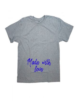 Женская футболка с прикольным принтом "Made with love"