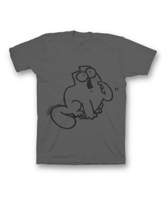 Мужская футболка с прикольным принтом "Simons cat"