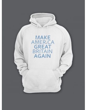 Толстовка женская с капюшоном с принтом / Модные худи с прикольной надписью