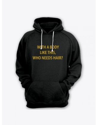 Толстовка женская с капюшоном с принтом / Модные худи с прикольной надписью