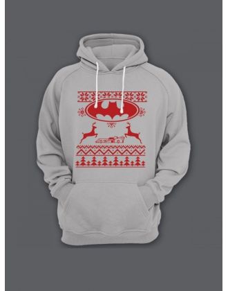 Худи со смешными надписями  / Женская кофта с капюшоном  / Толстовка с прикольным принтом Новогодний