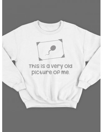 Свитшот женский модный с принтом My old pic / Толстовка для женщин с надписью