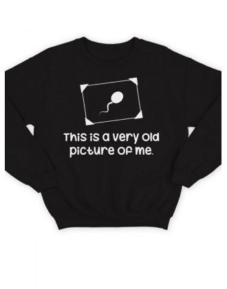Свитшот женский модный с принтом My old pic / Толстовка для женщин с надписью