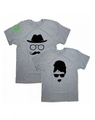 Футболки для двоих со смешными надписями с принтом/Парные для влюбленных С рисунком