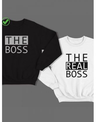 Парные свитшоты The boss & The real boss