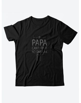 Футболка с принтом для настоящего мужчины/Мужская с надписью для пап If papa cant fix