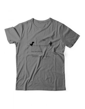 Мужская футболка с забавным принтом и смешной надписью You are offline/для мужчины