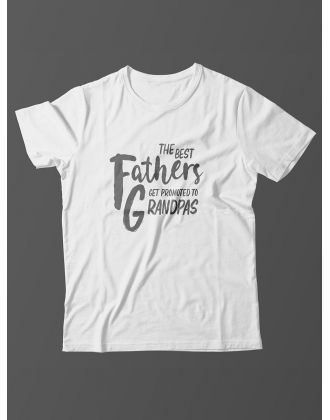 Футболка с прикольной надписью «The best fathers»/Оригинальная, модная мужская с принтом.
