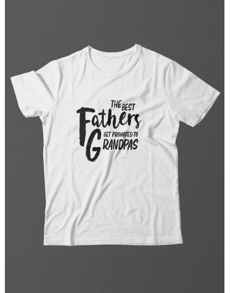 Футболка с прикольной надписью «The best fathers»/Оригинальная, модная мужская с принтом.