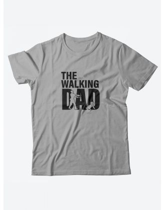 Мужская футболка с забавным принтом и смешной надписью The walking dad/для папы