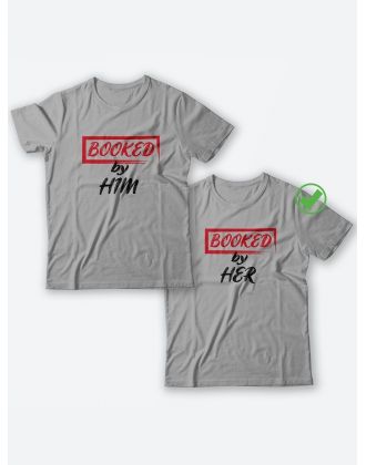 Парные футболки для молодоженов и для двоих влюбленных, для мужа и жены Booked