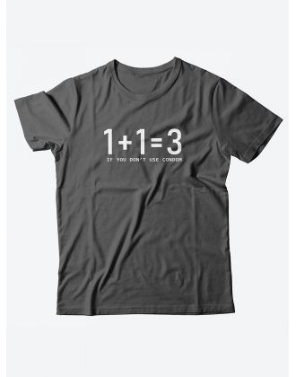 Прикольная футболка с принтом If you don't use condom/с для лучшего мужчины