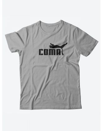 Оригинальные футболки для мужчин с принтом Coma/Качественные из 100% хлопка