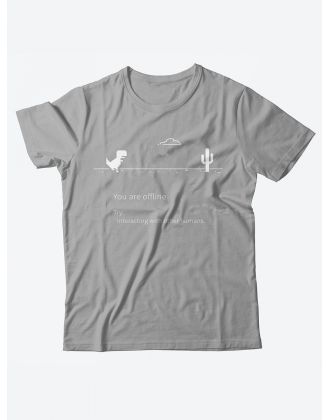 Прикольная мужская футболка с принтом You are offline/Смешная хлопковая с надписями