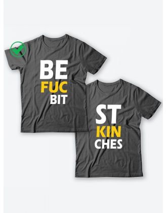 Парные футболки для друзей/для двоих с принтом Best bitches