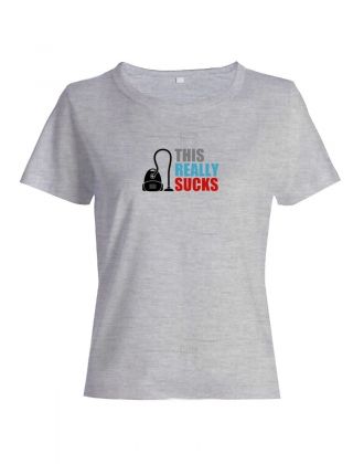 Женская футболка с прикольной надписью "Sucks"/Оригинальная, модная и смешная с принтом