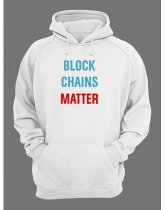 Женское худи со смешным принтом "Block Chains Matter"/ Забавный принт
