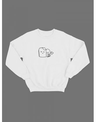 Мужской свитшот со смешным принтом "It's a tea shirt"/ Забавная толстовка без капюшона