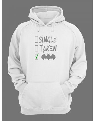 Худи женское оверсайз с принтом Бэтмен