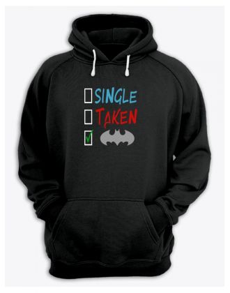 Худи женское оверсайз с принтом Бэтмен