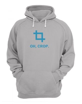 Худи со смешным принтом "Oh, crop"/Смешная толстовка с для мужчины