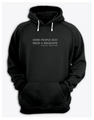 Худи со смешным принтом "Some people just need"/Смешная толстовка с для мужчины