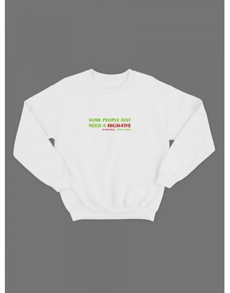 Мужской свитшот со смешным принтом "Some people just need"/ Забавная толстовка без капюшона