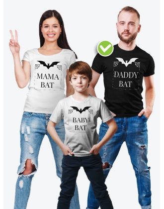 Футболки для всей семьи с крутым принтом "Летучие мыши"| Фэмили лук для семьи | Футболки Family Look Футболки для всей семьи с крутым принтом "Летучие мыши"| Фэмили лук для семьи | Футболки Family Look