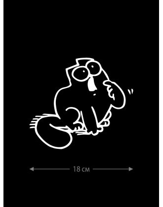 Смешная наклейка на машину или на мотоцикл | Белая (черная) наклейка для авто с прикольной надписью