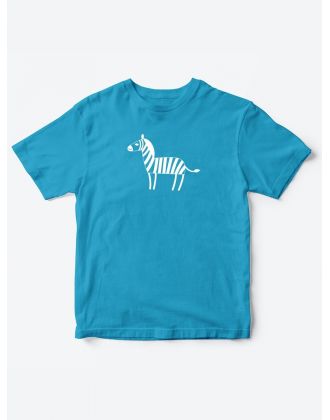 Детские футболки для мальчика и девочки с надписью Зебра / Качественная детская одежда с принтом